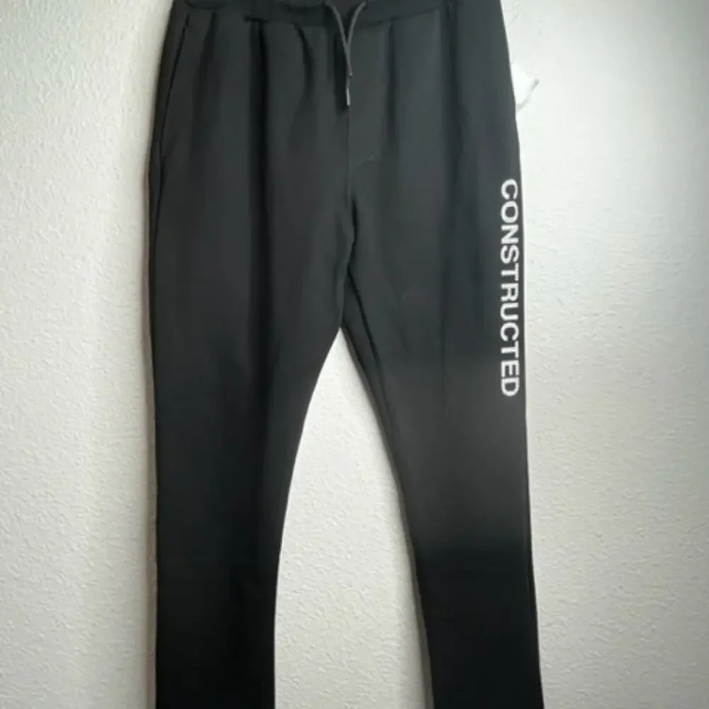 LC Waikiki Black Slim Fit CONSTRUCTED Mens Joggers Sz L